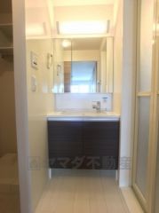 三面鏡縦型洗面化粧台